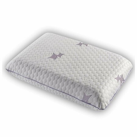 DECOROTIKA 23.6 x 15.7 x 5.5 in. Serene Sleep Miracle Visco Memory Foam Neck Support Pillow DE86727